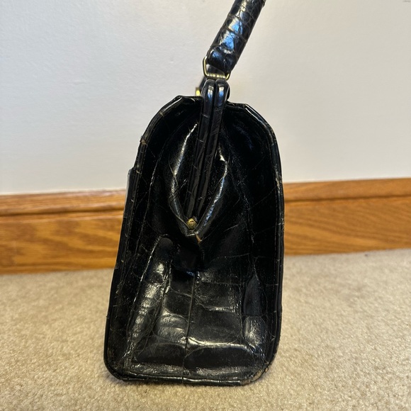 Bellestone Vintage Structured Reptile Skin Handbag - Picture 3 of 12